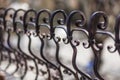 Detail of decorative wrought iron